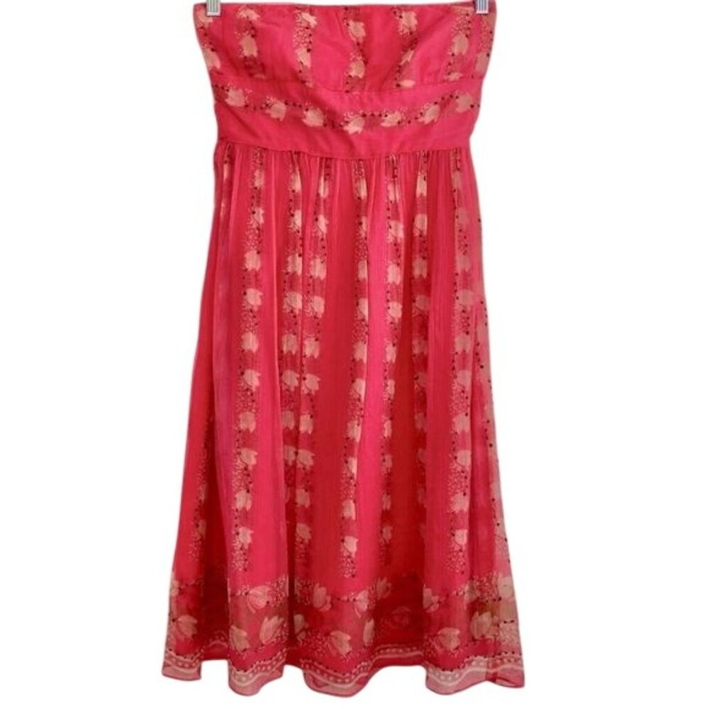 J. Crew style 73543 silk strapless dress, size 4
